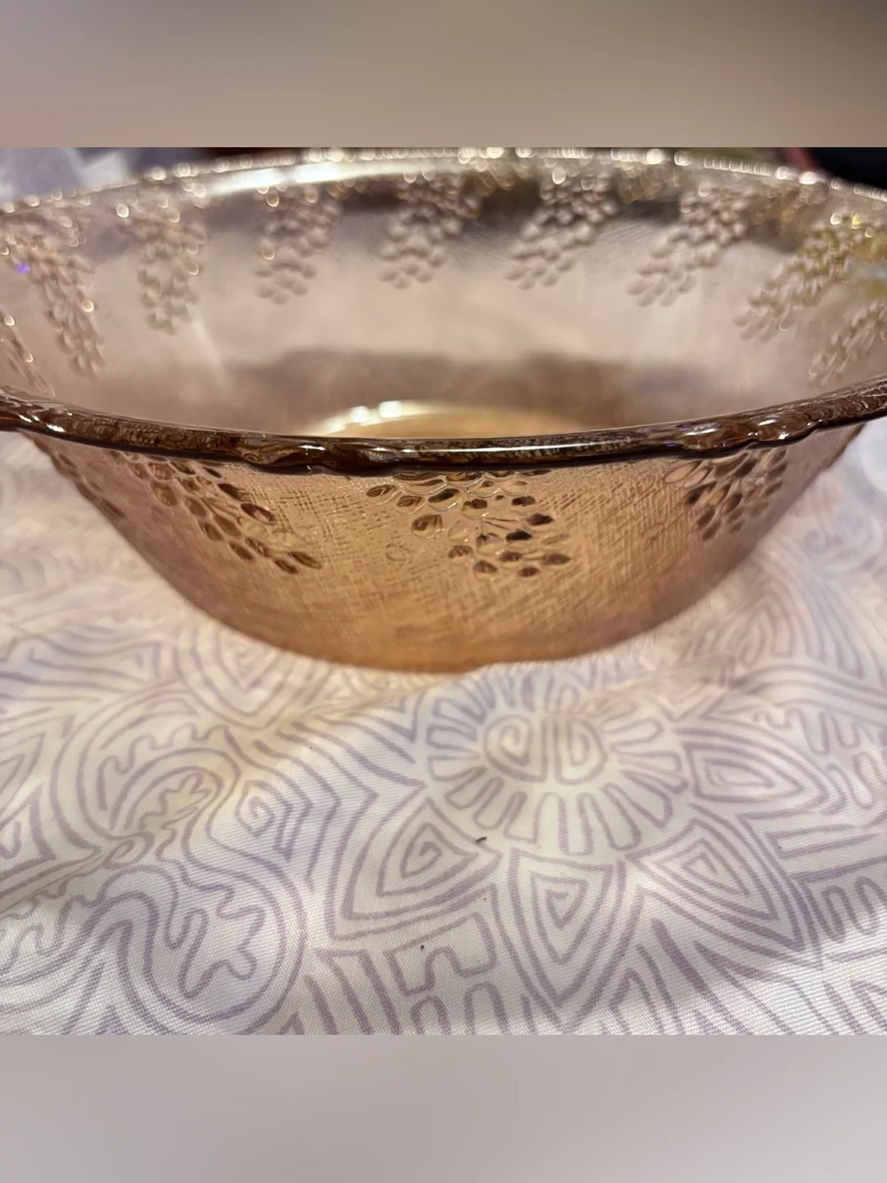Indiana Glass Pink Depression Glass Round Serving Bowl